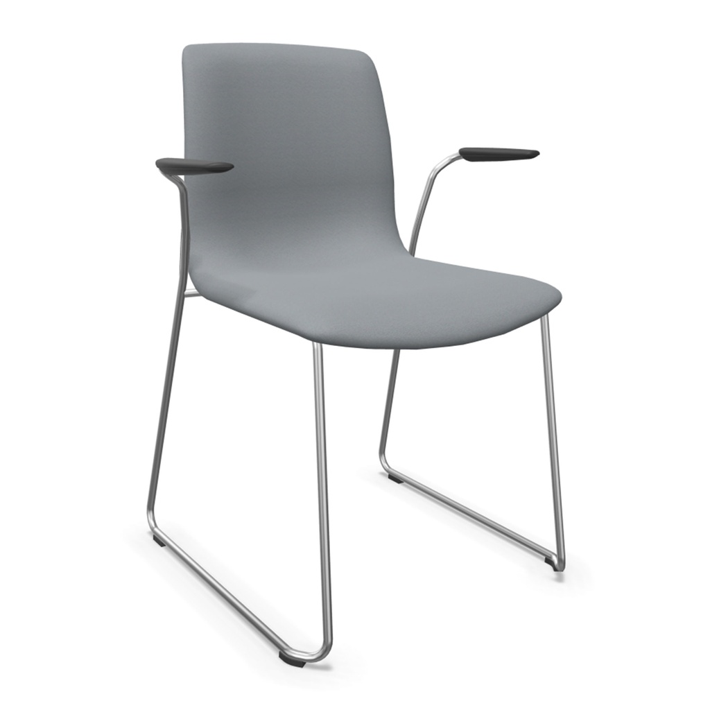 Silla Noom 50 con base patín tapizada integral