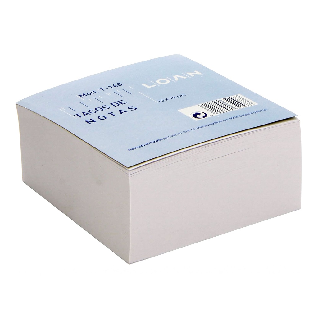 Taco de 500 notas 100 x 100 mm Loan