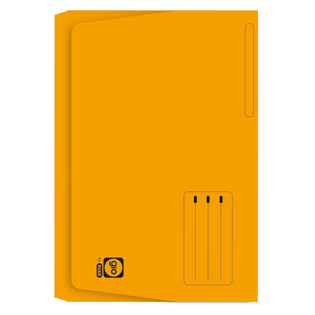 Subcarpeta Pocket Folio 320 g/m² amarillo Gio (Paquete 25 unidades)