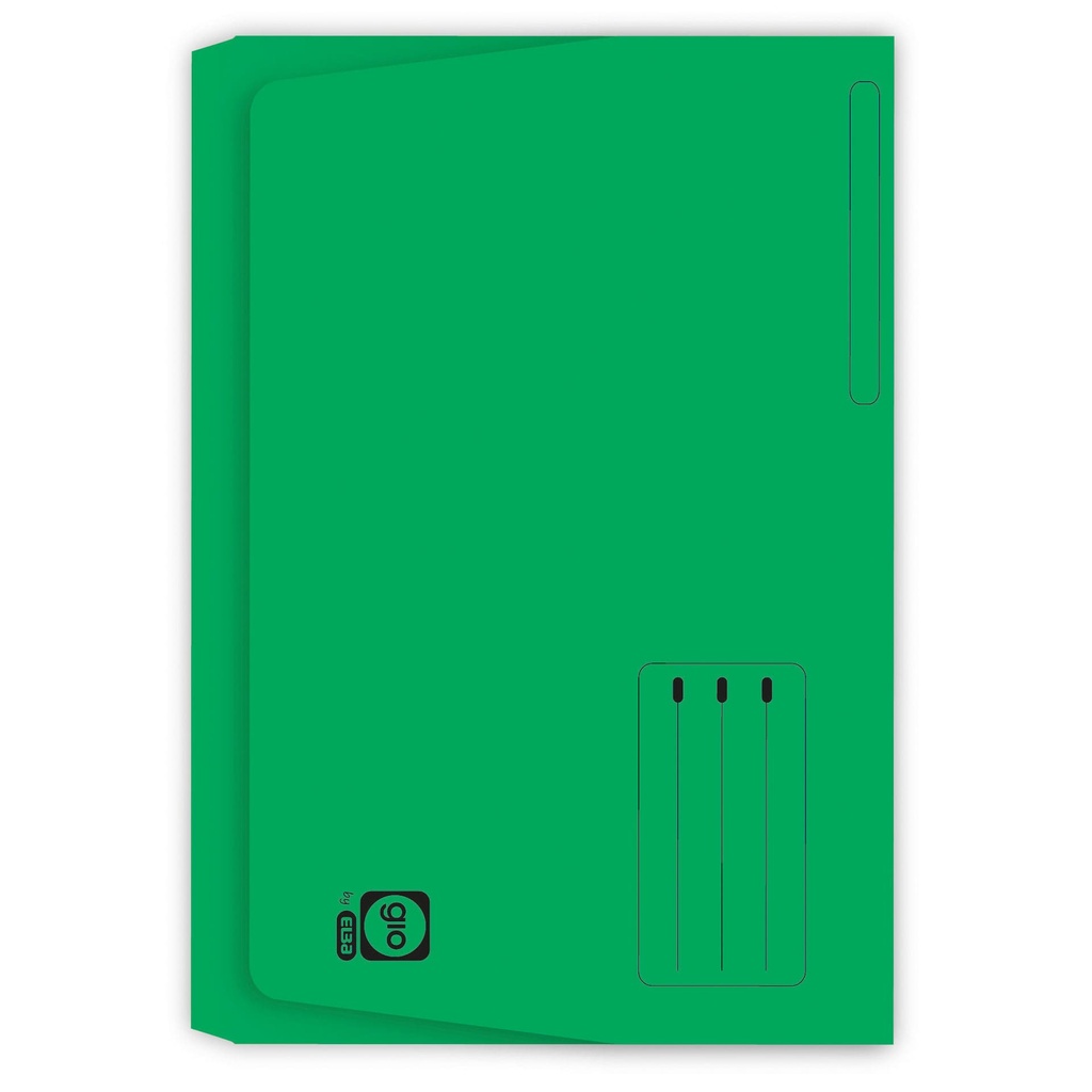 Subcarpeta Pocket Folio 320 g/m² verde Gio (Paquete 25 unidades)