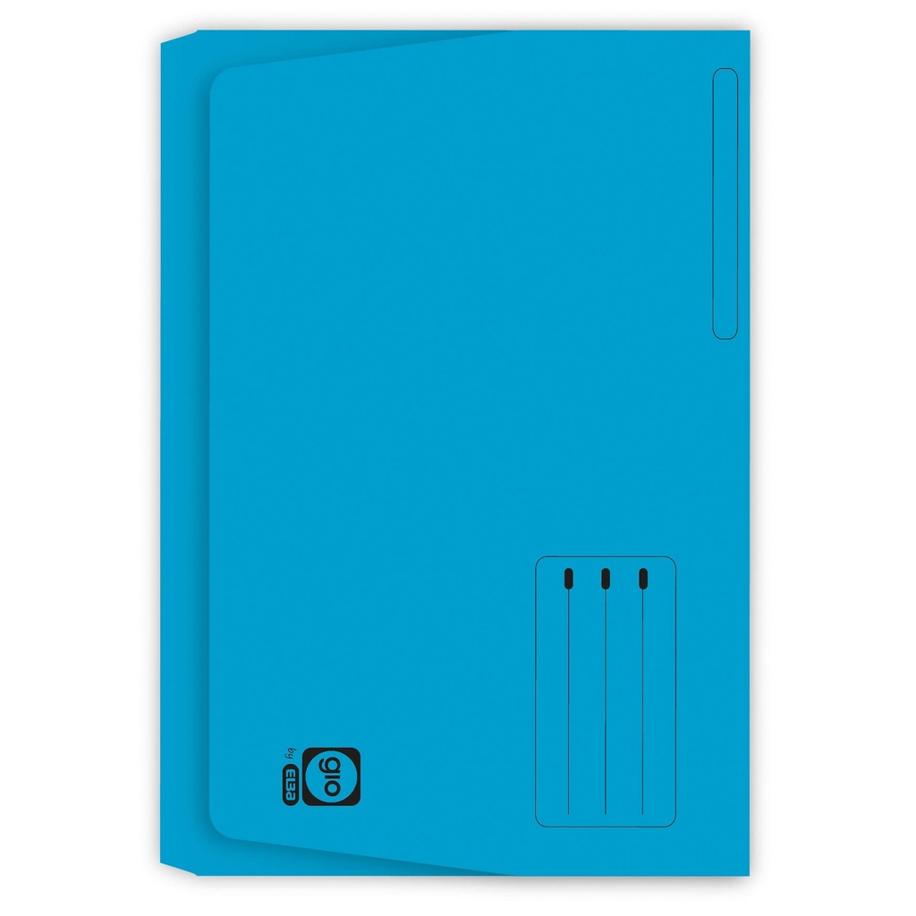 Subcarpeta Pocket Folio 320 g/m² azul Gio (Paquete 25 unidades)