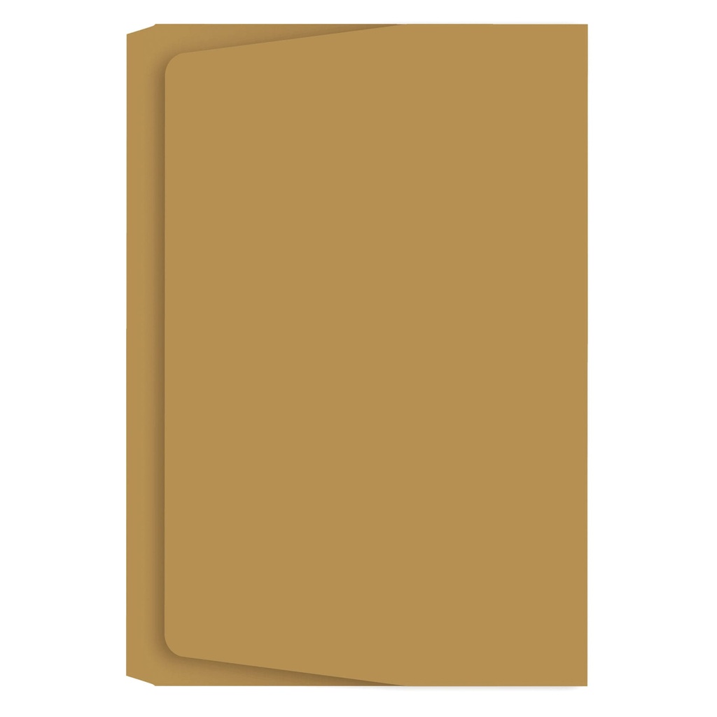 Subcarpeta Pocket Folio 320 g/m² kraft Gio (Paquete 25 unidades)