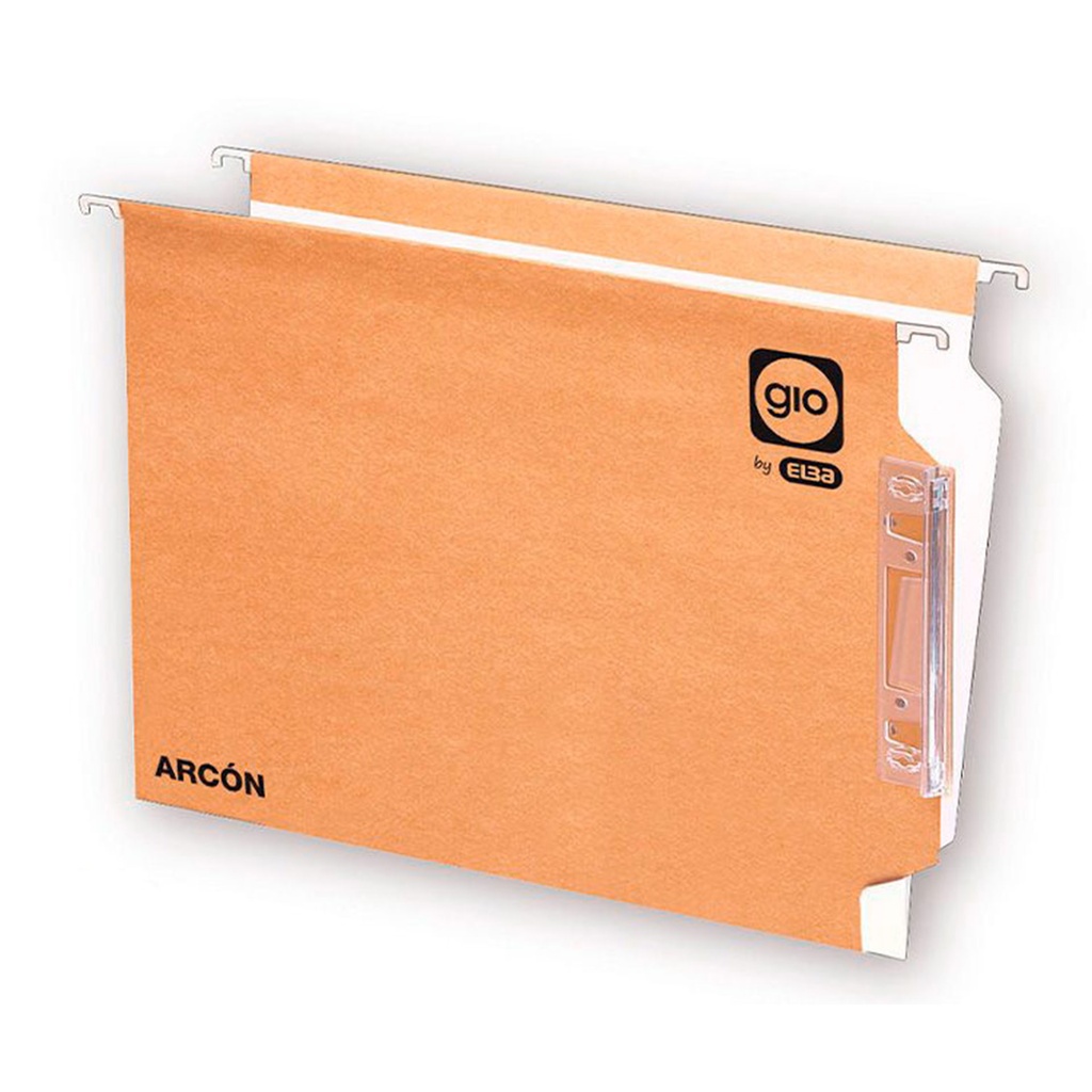 Carpeta colgante bicolor A4 con visor lateral arcón Gio (Caja 25 unidades)