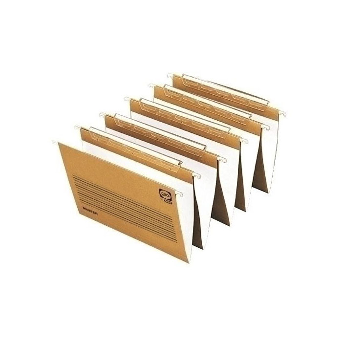 Carpeta colgante bicolor Folio prolongado con visor superior master Gio (Caja 25 unidades)