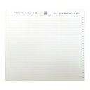 Etiquetas para visor master Gio para carpetas colgantes (Hoja 25 unidades)