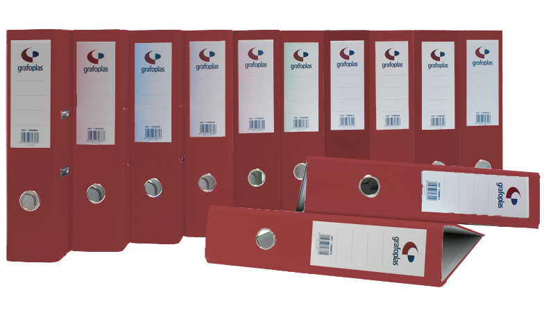 Archivador A4 rojo 65 mm Grafcolor (Con defecto) 