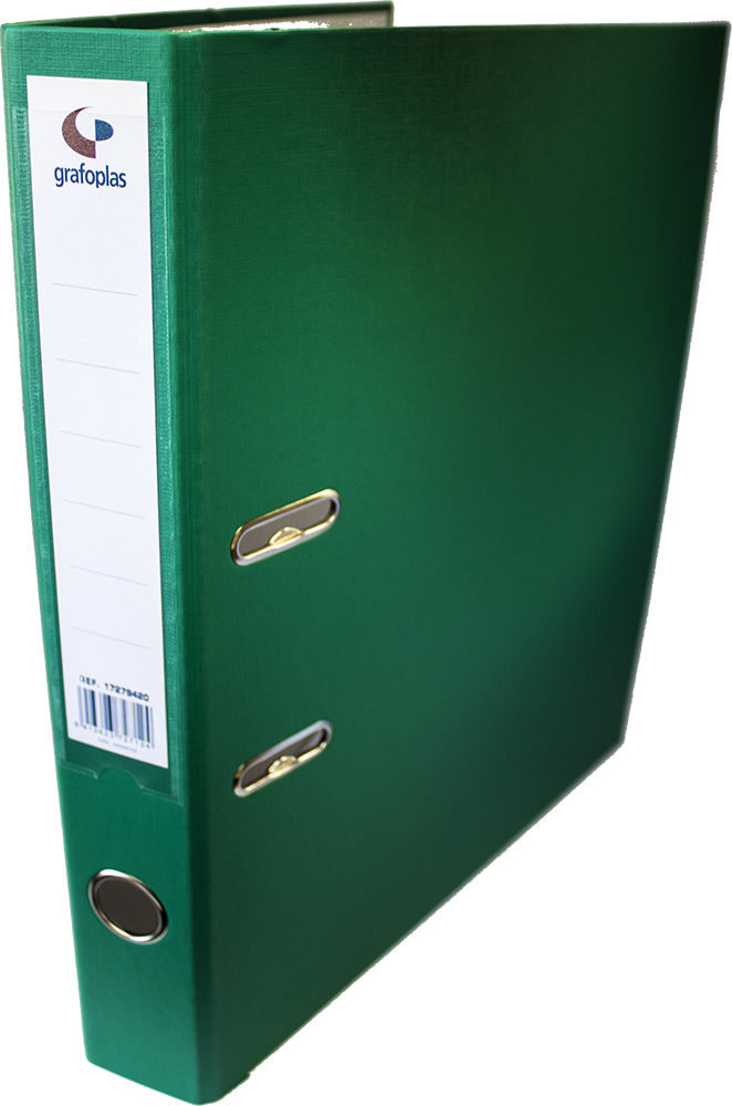 Archivador A4 verde 45 mm Grafcolor (Con defecto)