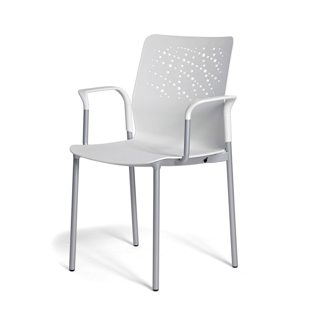 Silla Urban Block 10 con 4 patas de acero y carcasa de plástico