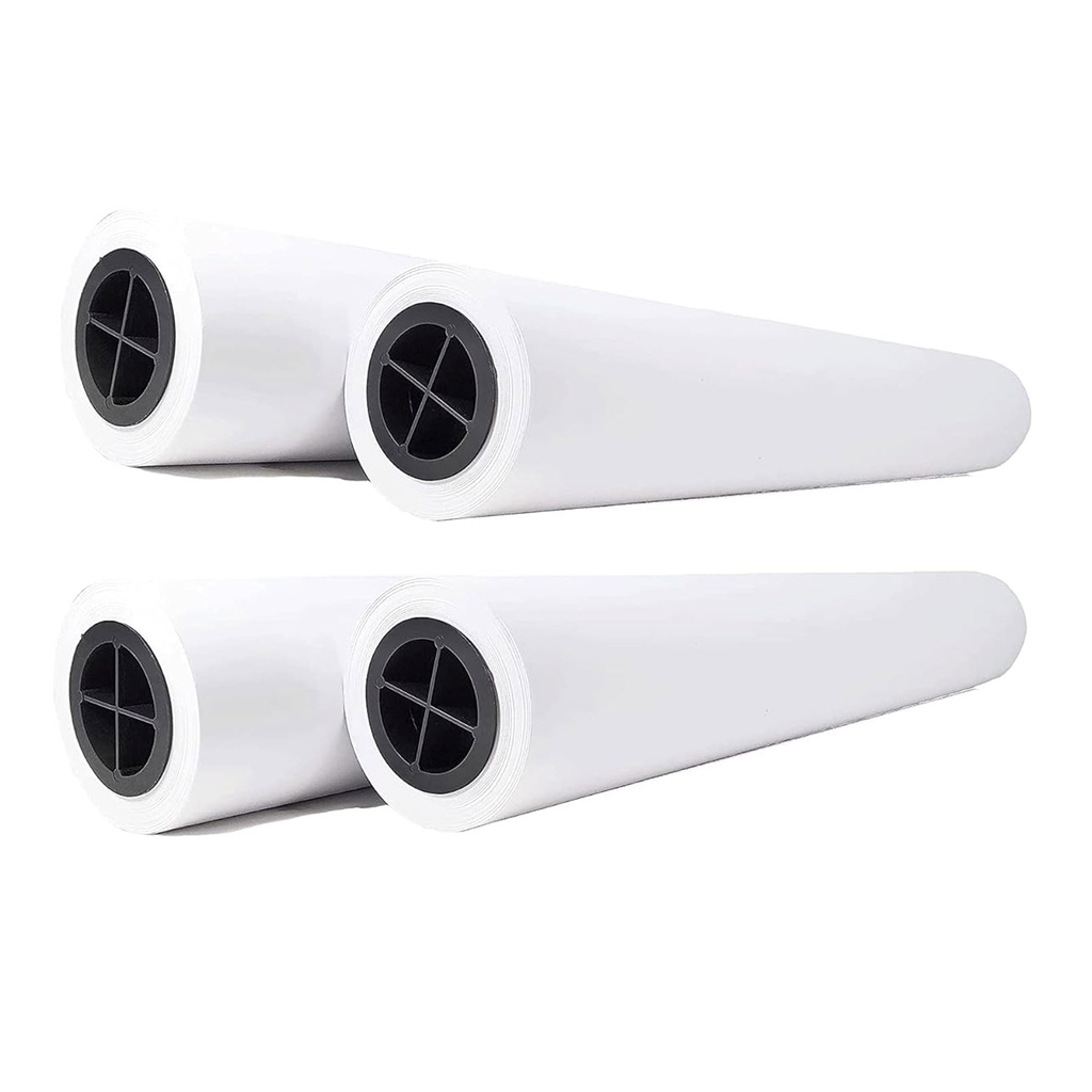 Bobina de papel para plotter 914 mm x 50 m de 80 g/m² (Caja 4 unidades)