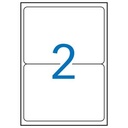 Etiquetas adhesivas A4 199,6 x 144,5 mm Apli (Caja 100 hojas) Cantos redondeados