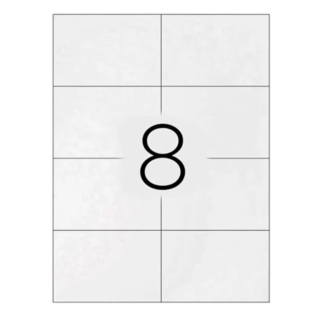 Etiquetas adhesivas A4 105 x 74 mm Q-Connect (Caja 100 hojas)