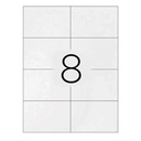 Etiquetas adhesivas A4 105 x 74 mm Q-Connect (Caja 100 hojas)