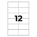 Etiquetas adhesivas A4 96,5 x 42,3 mm Q-Connect (Caja 100 hojas)
