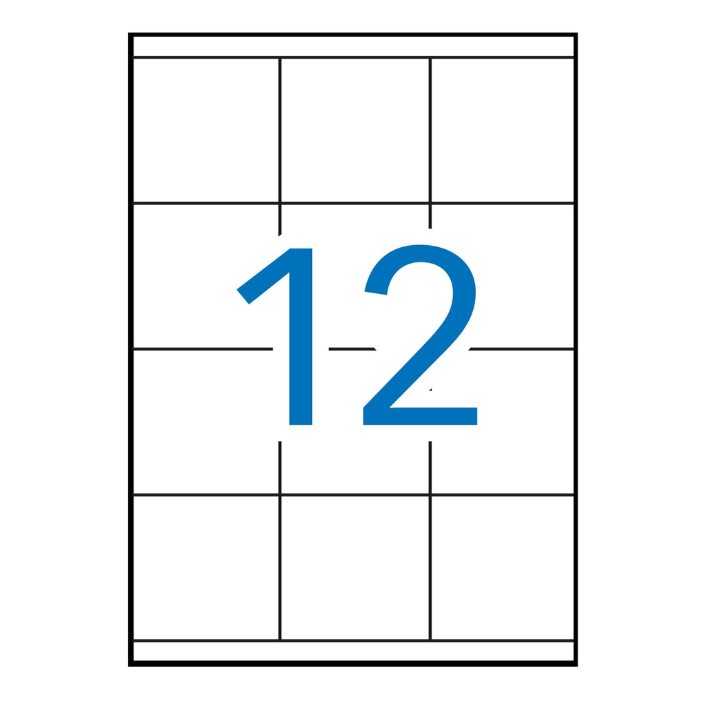 Etiquetas adhesivas A4 70 x 67,7 mm Apli (Caja 100 hojas)