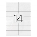 Etiquetas adhesivas A4 105 x 42 mm Q-Connect (Caja 100 hojas)