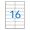 Etiquetas adhesivas A4 105 x 37 mm Apli (Caja 100 hojas)