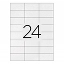 Etiquetas adhesivas A4 70 x 37 mm Q-Connect (Caja 100 hojas)