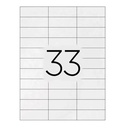 Etiquetas adhesivas A4 70 x 25 mm Q-Connect (Caja 100 hojas)