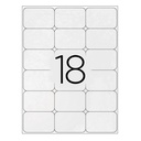 Etiquetas adhesivas A4 66 x 46,6 mm Q-Connect (Caja 100 hojas) Cantos redondeados