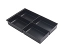 Bandejas para cajón A4 con 4 compartimentos de 51 mm (Pack 5 unidades) 227P5