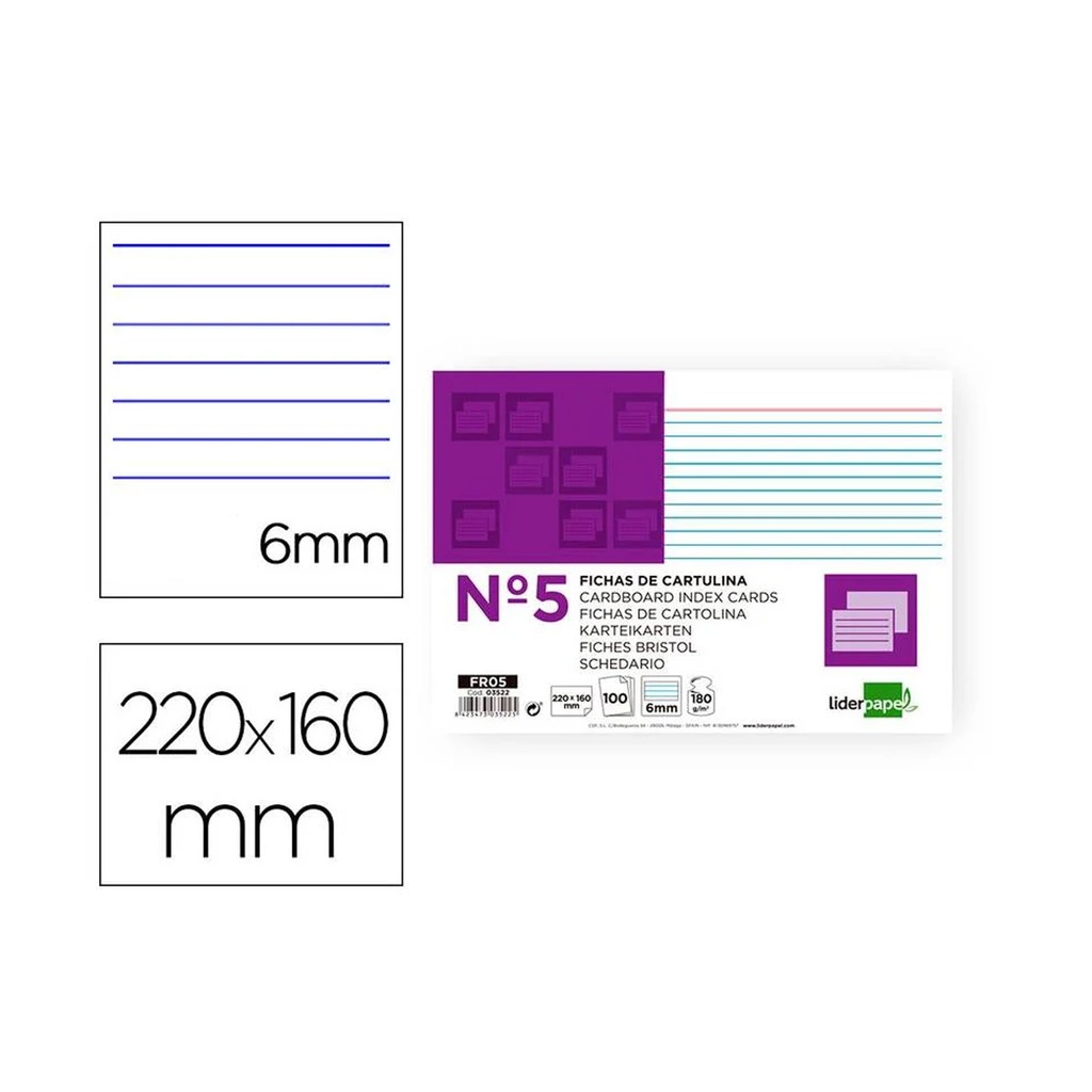 Fichas rayadas nº 4 (Pack 100 unidades)