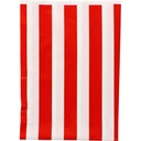 Bolsa de disfraz 65 x 90 estampado blanco con rayas rojas a doble cara (Pack 5 unidades)