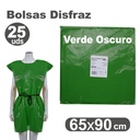 Bolsa de disfraz 65 x 90 verde oscuro (Pack 25 unidades)