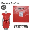Bolsa de disfraz 65 x 90 roja (Pack 25 unidades)