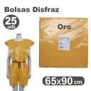 Bolsa de disfraz 65 x 90 oro (Pack 25 unidades)