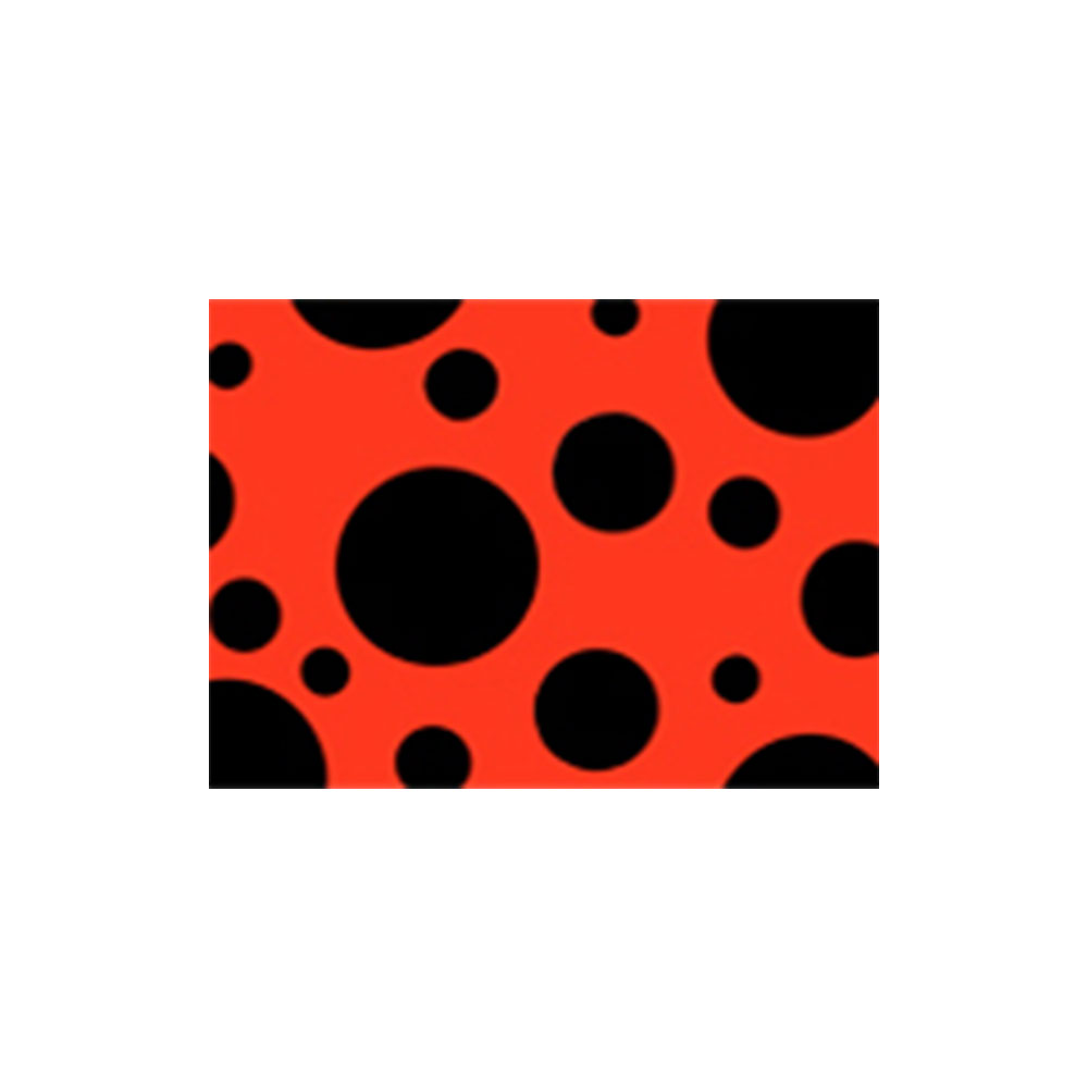 Bolsa de disfraz 55 x 70 estampado rojo con topos negros a una cara (Pack 25 unidades)