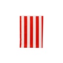 Bolsa de disfraz 56 x 70 estampado blanco con rayas rojas a doble cara (Pack 25 unidades)