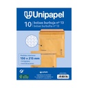 Bolsa kraft acolchada 150 x 215 mm nº13 Unipapel (Pack 10 unidades)