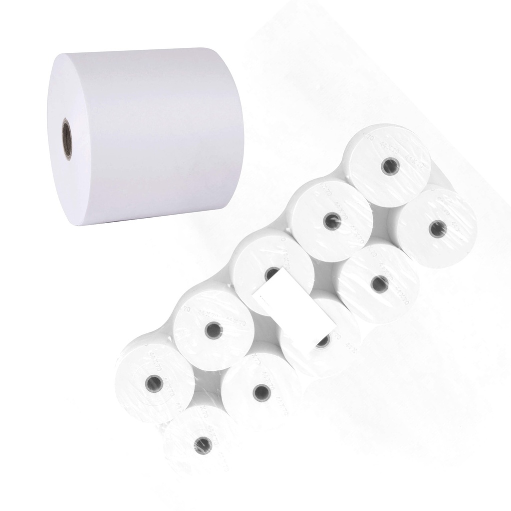 Rollo de papel térmico 57 x 60 x 12 mm (Pack 10 unidades)