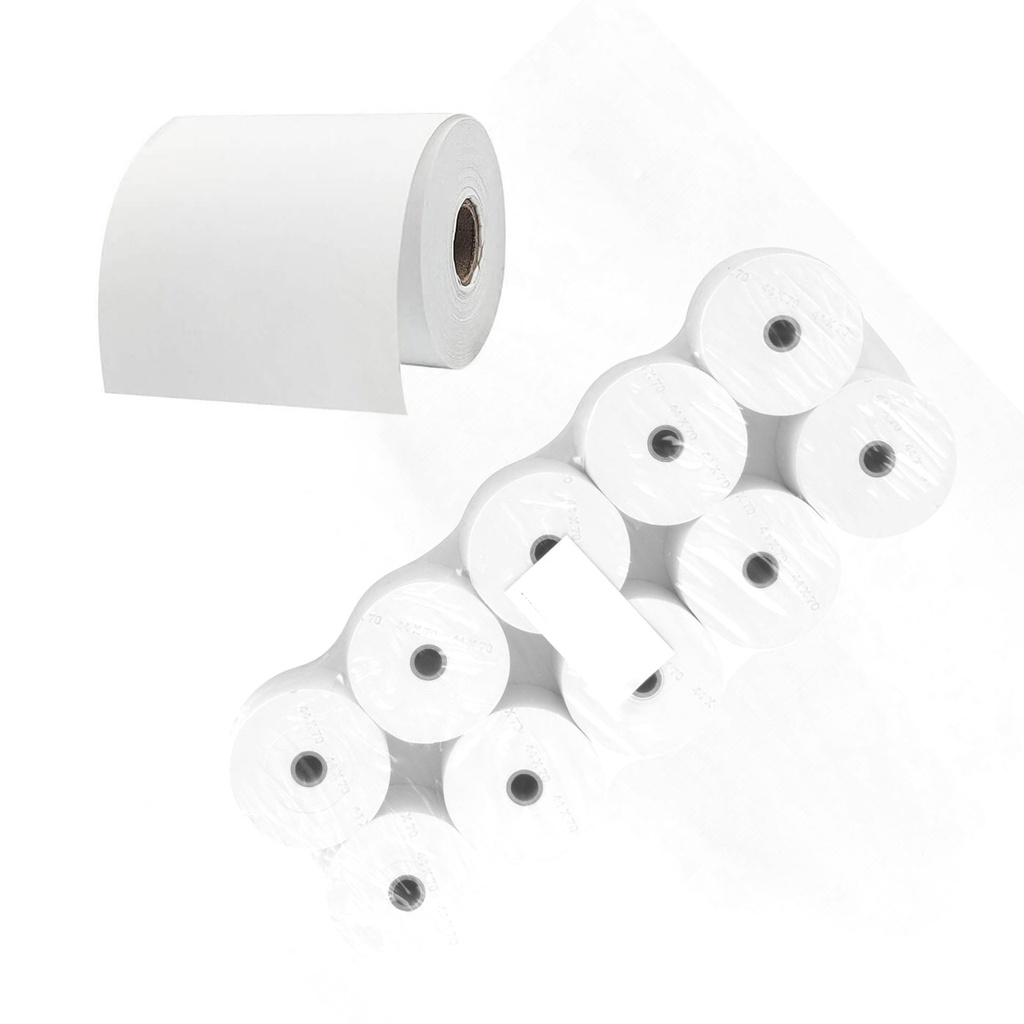 Rollo de papel térmico 80 x 55 x 12 mm (Pack 10 unidades)