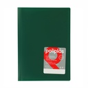Carpeta escaparate de 40 fundas Folio Poliplás verde