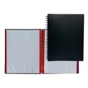 Carpeta escaparate de 20 fundas intercambiables con doble espiral A4