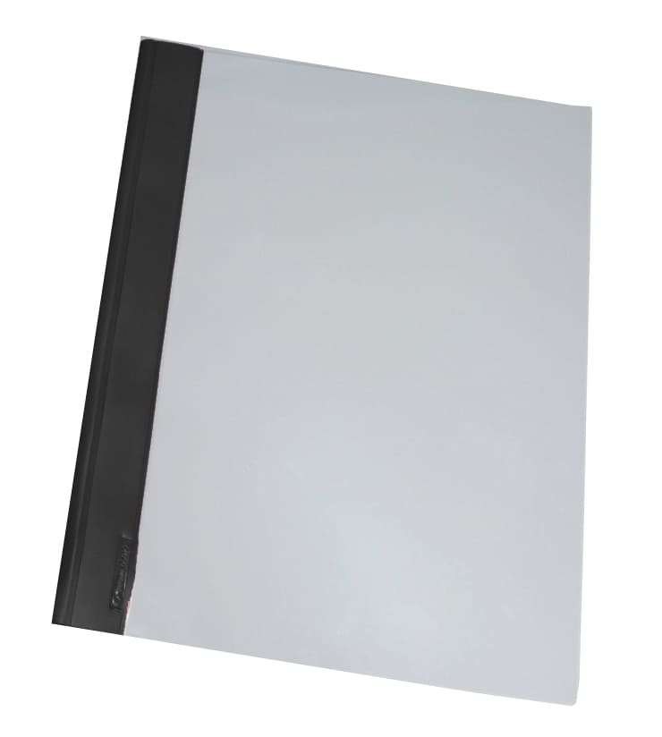 Dossier fástener metálico Folio negro 200 µ Grafoplás