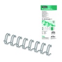 Wire-O plata 12,7 mm nº8 3:1 (Caja 100 unidades)