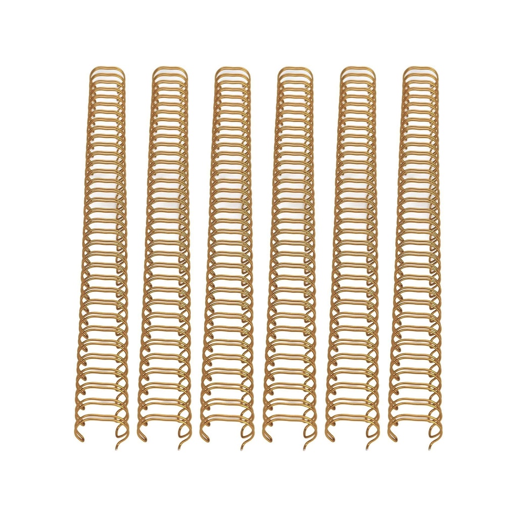 Wire-O bronce 14,3 mm nº9 3:1 (Caja 50 unidades)