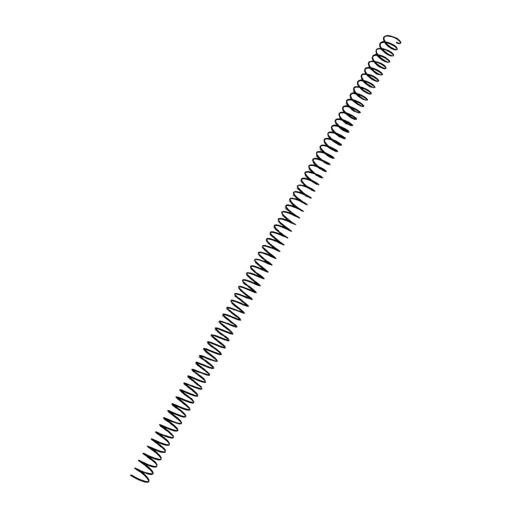Espiral metálico negro 16 mm 4:1 (Caja 50 unidades)