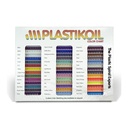 Muestrario de colores de espiral de plástico