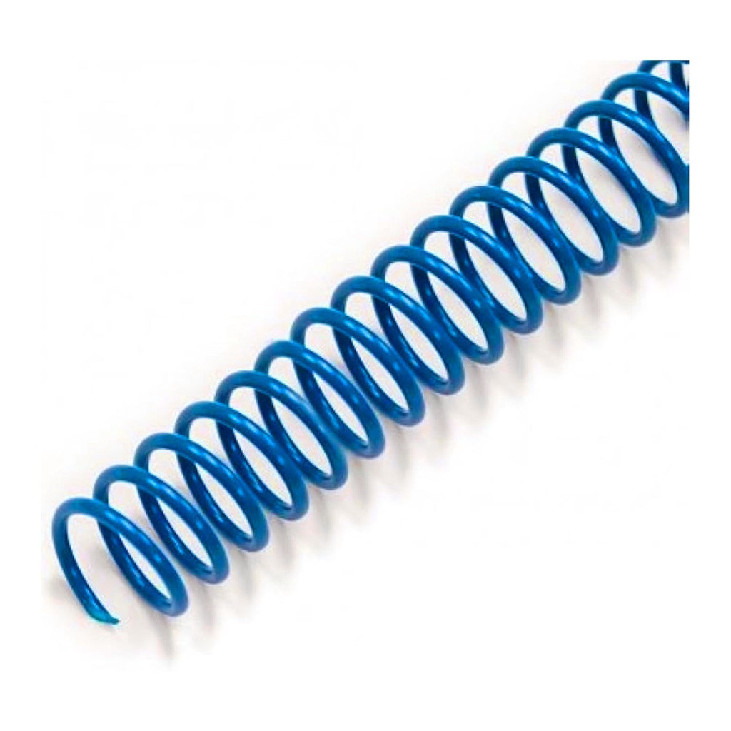 Espiral de plástico azul 22 mm 4:1 (Caja 100 unidades)