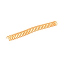 Espiral de plástico mandarina traslúcido 12 mm 4:1 (Caja 100 unidades)