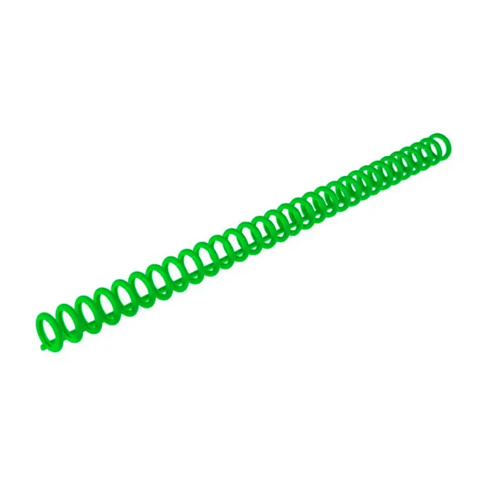 Espiral de plástico verde 8 mm 4:1 (Caja 100 unidades)