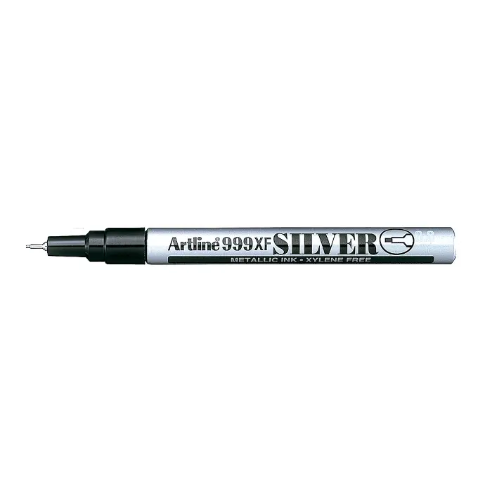 Rotulador de pintura Artline 999XF plata punta fina 0,8 mm