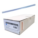 Espiral metálico azul 14 mm 5:1 (Caja 200 unidades)