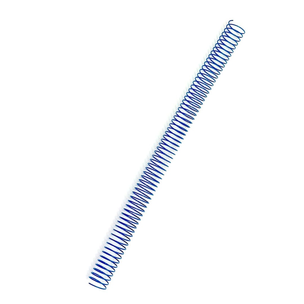 Espiral metálico azul 18 mm 5:1 (Pack de 10)