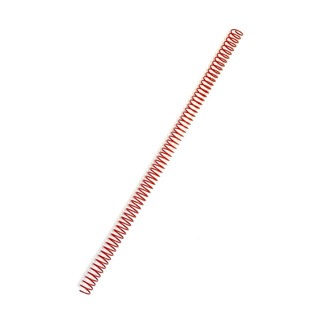 Espiral metálico rojo 10 mm 5:1 (Pack de 10)