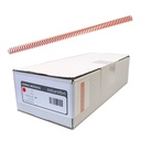 Espiral metálico rojo 16 mm 5:1 (Caja 150 unidades)