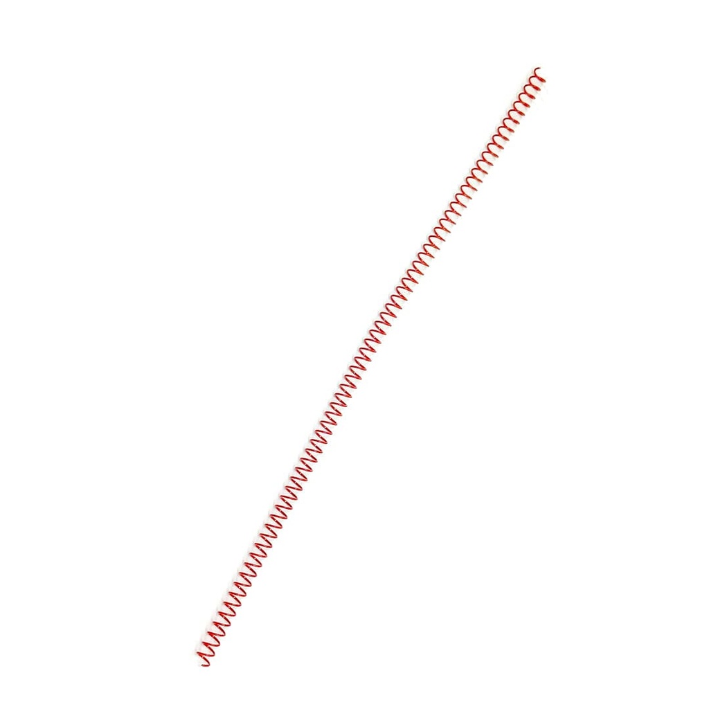 Espiral metálico rojo 6 mm 5:1 (Pack de 10)